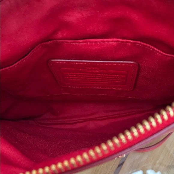 Coach Vibrant Red Crossbody Bag - Picture 8 of 11